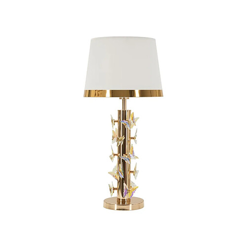 Paris Prix Lampe à Poser Butterfly 74cm Or & Blanc