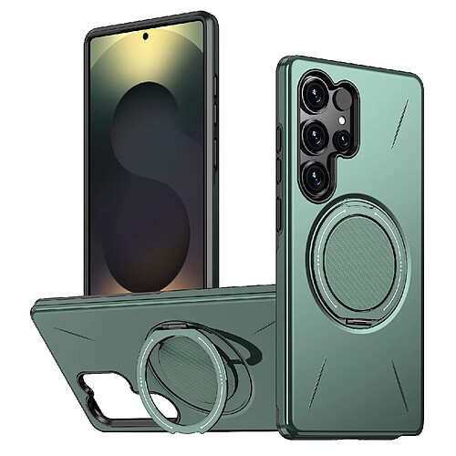 Generic Home Pour Samsung A56 Étui de téléphone magnétique Pi avec support rotatif et protection~474