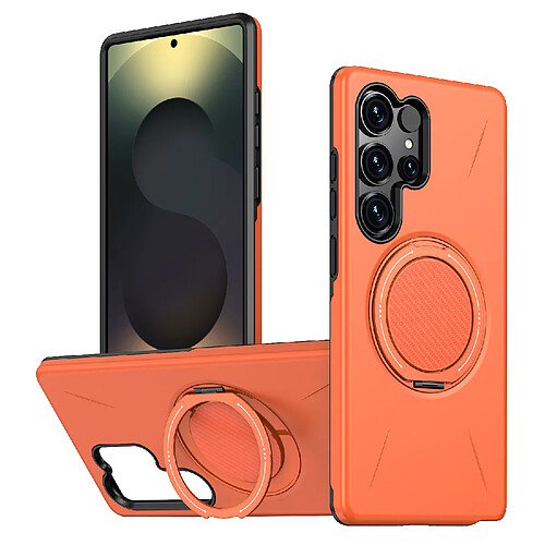 Generic Home Pour Samsung A57 Étui de téléphone magnétique Pi avec support rotatif et protection~508