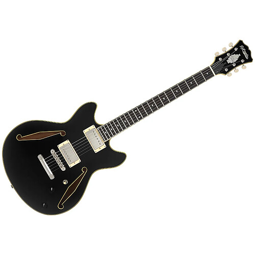 Excel Mini DC Tour Solid Black D'Angelico
