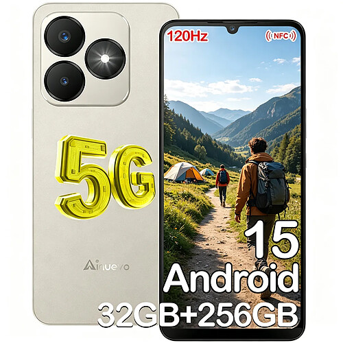Ulefone Smartphone 5G 32GB+256GB 6.75" 120hz 5280mAh Ainuevo Neo S25 Pro - Or