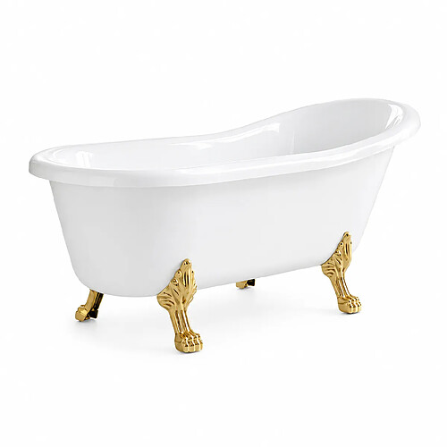 Otitec Baignoire îlot LEONA - 170 x 70 cm - 190 l - Gauche - Blanc