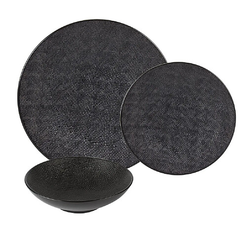 Table passion service d’assiettes - Noir