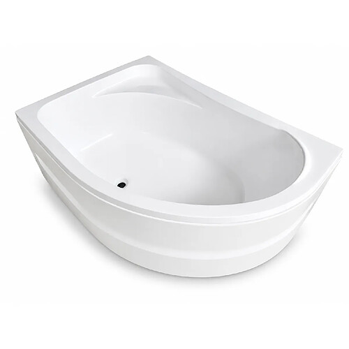 Otitec Baignoire CALMA - 160 x 100 cm - Angle droit - Blanc