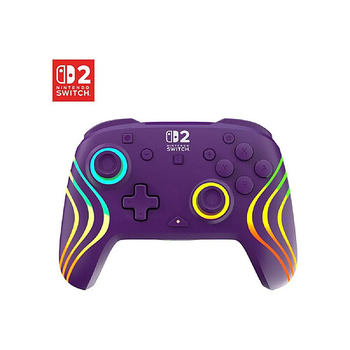 Turtle Beach Afterglow Wave - Manette sans fil RGB - Violet - Nintendo Switch 2