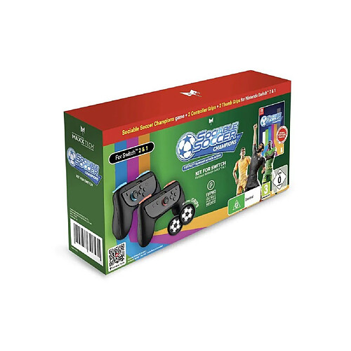 JUST FOR GAMES Sociable Soccer Champions Kit - Switch 1 & 2 - Manettes ballon