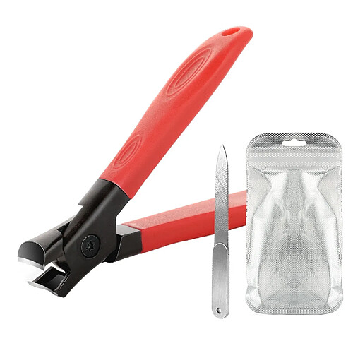 INF Coupe-ongles puissant pour ongles épais Red