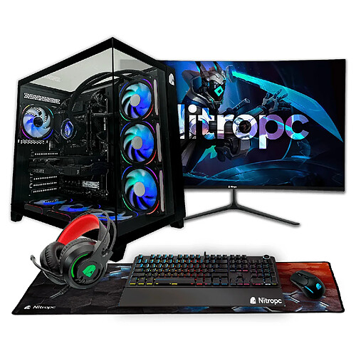PC Gamer NitroPC Pack Extrême Intel Core i7-12700K GeForce RTX 5060 Ti 16Go 32Go SSD 1 To