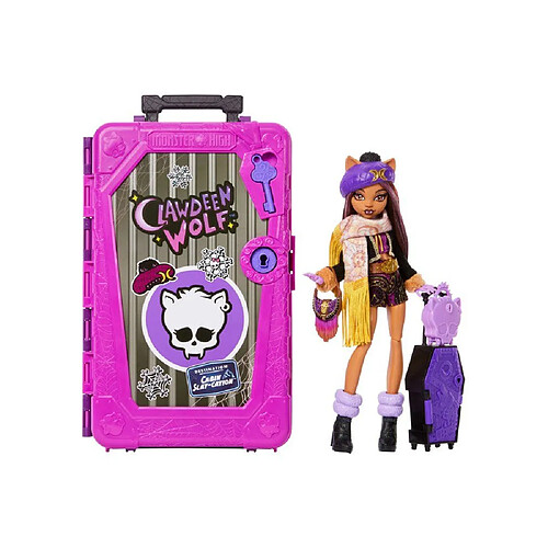 Mattel Monster High Monstrueux Secrets Clawdeen Wolf - Valise secrète - 3 clés