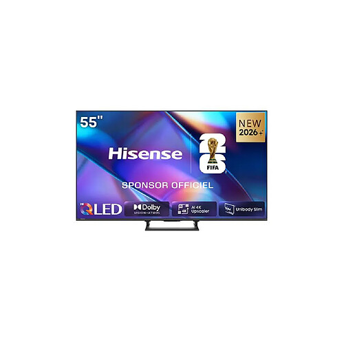 Hisense 55A7S - TV QLED 55" 4K Smart VIDAA U9 - Noir