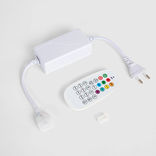 Ledkia Contrôleur pour Ruban LED Néon Dimmable 220V RGB SFLEX8 avec Contrôleur RF RGB