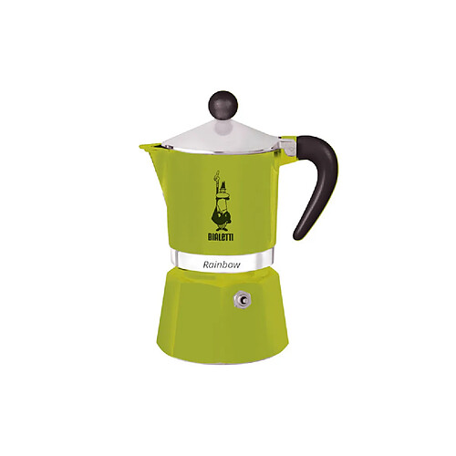 Bialetti Moka Rainbow 3 tasses vert