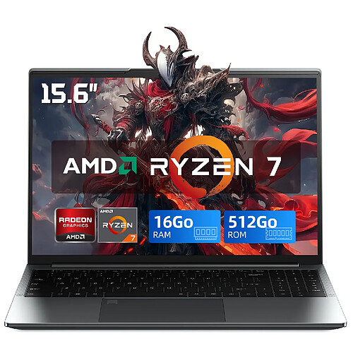 VANWIN PC portable Gamer Performance - AMD Ryzen 7 5825U (Architecture Barcelo) - 16Go RAM - 512 GO SSD- Écran