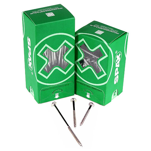 Spax HI.FORCE Vis charpente 6 x 140/68, tête disque T-Star - 200 pièces T30, Wirox | Référence ABC369 ( 0251010601405 )