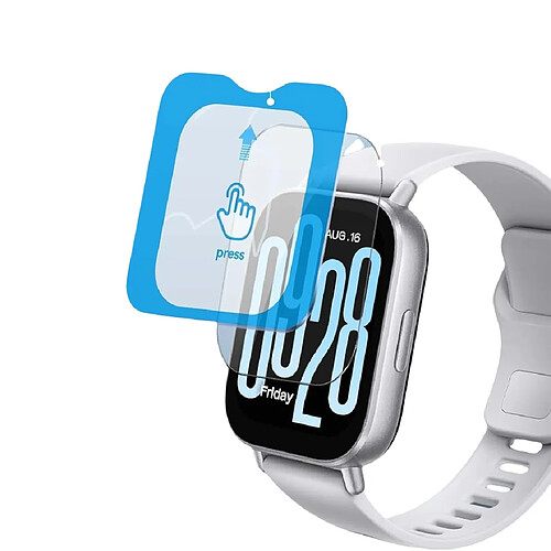INF Compatible avec Redmi Watch 5 Protecteur d'écran en verre trempé - Transparent