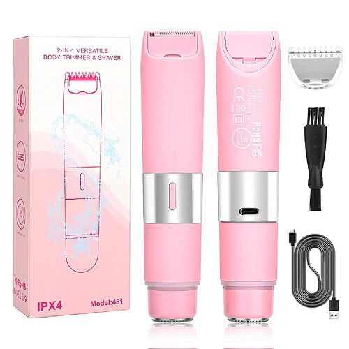 INF Épilateur électrique sans fil rechargeable, épilation douce et efficace, résistance à l’ea