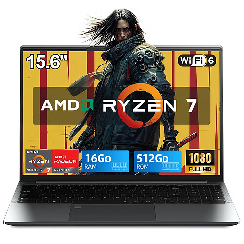 VANWIN PC portable Gamer 15.6" FHD IPS - AMD Ryzen 7 5825U - 16Go - AMD Radeon Graphics