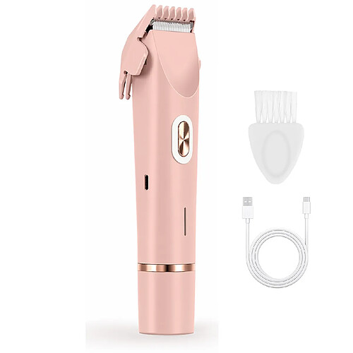 INF Épilateur électrique double tête pour une épilation douce et précise Pink