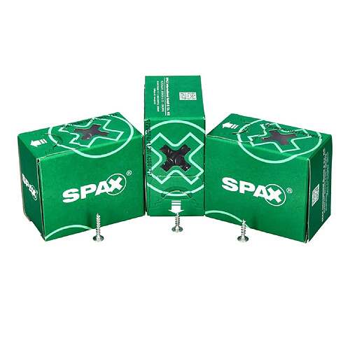 SPAX Vis à tête plate 4,0 x 20 mm - T-STAR Plus T20 Wirox, 4 Cut - 600 pcs. (2x 0151010400203)