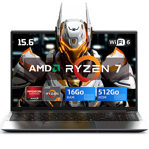 VANWIN PC portable Gamer Léger-AMD Ryzen 7 5825U-16Go RAM DDR4 - 512 GO SSD-AMD Radeon Graphics