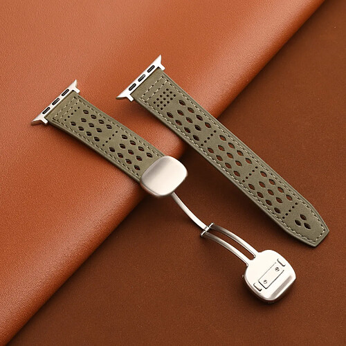 Generalia Bracelet montre en cuir Crazy Horse pour Apple iWatch, Huawei GT5 et S11 Ultra,