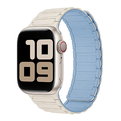 Generalia Bracelet magnétique en silicone compatible avec Apple Watch Series 11, style à