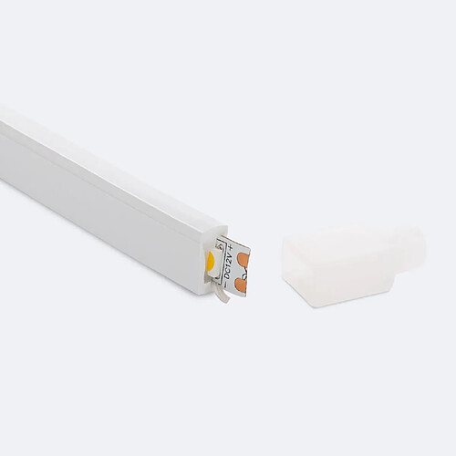 Ledkia Profilé Néon SFLEX 6x12 Courbe Latérale pour Rubans LED IP20 jusqu'à 8 mm 2 m