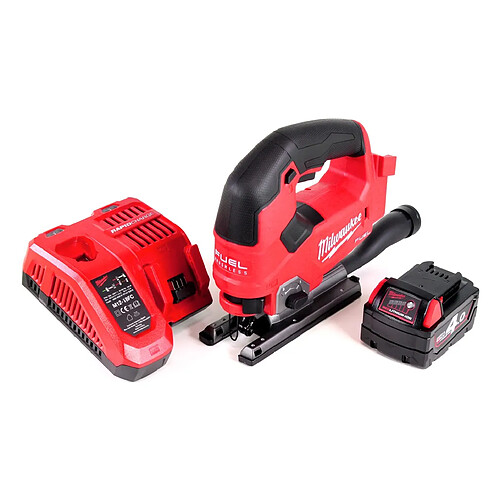 Milwaukee M18 FJS-401C Scie sauteuse 18V Brushless + 1x batterie 4,0Ah + chargeur