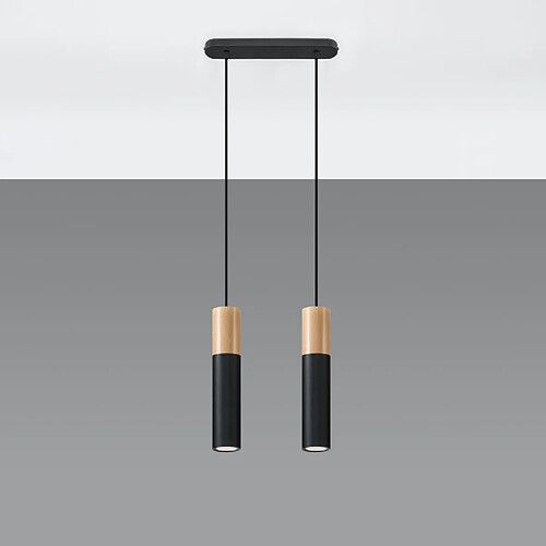 Sollux Lampe pendante Coraeor 2 noir