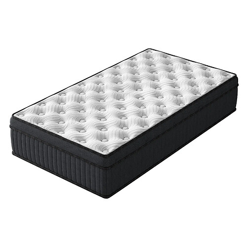 DEWINNER Matelas Ressorts Ensachés 90x190 cm Accueil mémoire de forme ép.30 cm