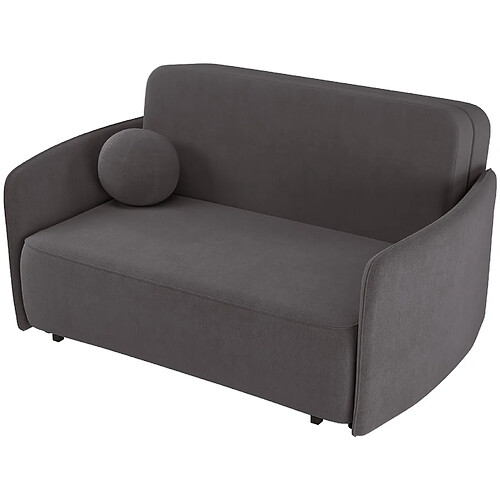 SELSEY - Canapé Paxi - 165 cm - Brun-gris