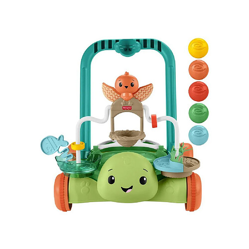 Fisher Price Fisher-Price Trotteur Tortue Moves with You - JKD63 - Trotte avec 5 balles - Multicolore