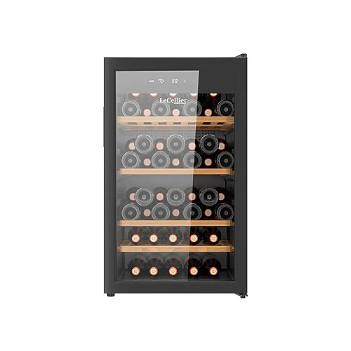 Le Cellier LC52 - Cellier de service 52 bouteilles - App Vinotag - Hublot double vitrage UV - Noir