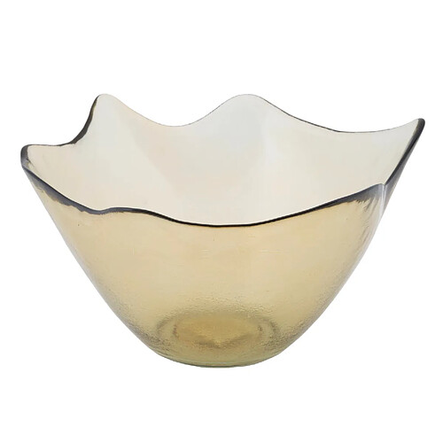 Mauro Ferretti Bol en verre jaune ø 30 x 18 cm