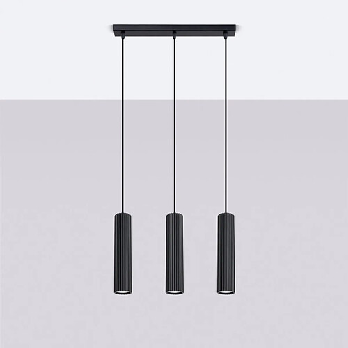 Sollux Lampe suspendue Elaen 3L noir