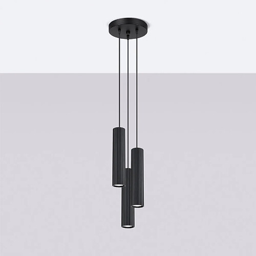 Sollux Lampe suspendue Elaen 3P noir