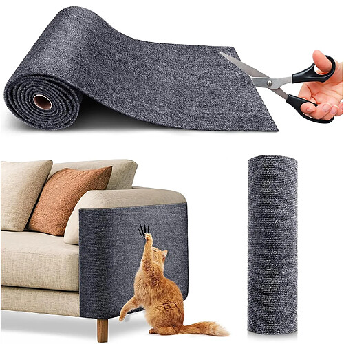 Film Anti Griffures Autocollant pour Canapé, 200x40 cm,Protection pour Meubles Contre Chats