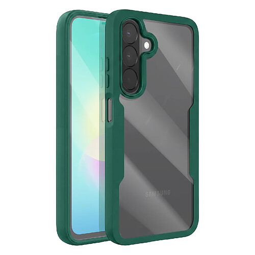 Avizar Coque Intégrale pour Galaxy A27 avec Dos Magnétique et Protection 360° Vert