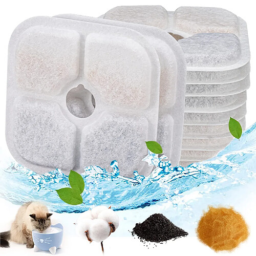 Filtre Fontaine Eau Chat Filtre Fontaine Chat Lot de 12 Filtre Fontaine à Eau Compatible av