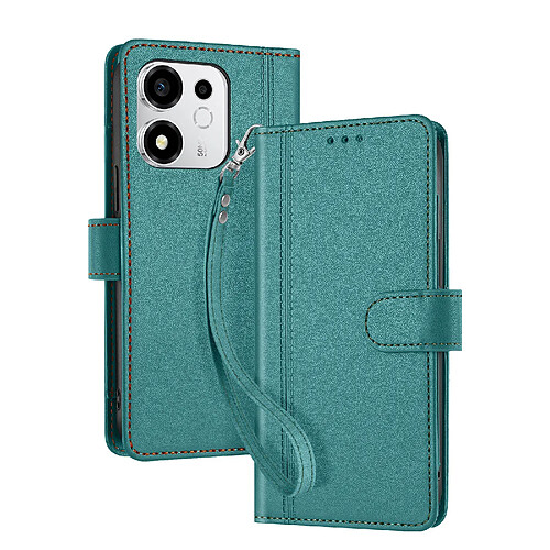 Avizar Étui Maxi-Portefeuille pour Honor 600 Smart avec Dragonne Amovible Vert