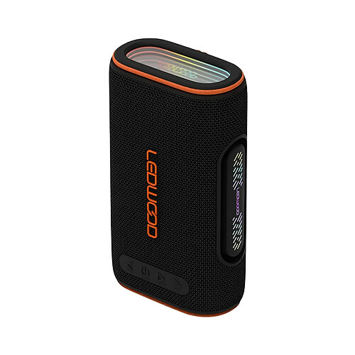 Ledwood Enceinte Bluetooth Portable Xplor150 10W RMS Étanche IPX6 avec LED d'Ambiance Noir
