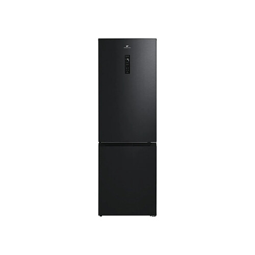 Continental Edison CEFC400NFBD - 402 L - Réfrigérateur congélateur bas No Frost - Noir mat
