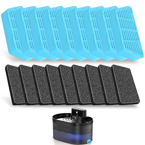 Filtres de rechange pour fontaine à eau pour chat, 2,2L/74oz - Filtres et éponges de rechan