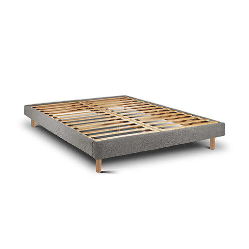 Cadre de Lit Ascot Graphite 190 x 90 cm Hauteur 30 cm Indream