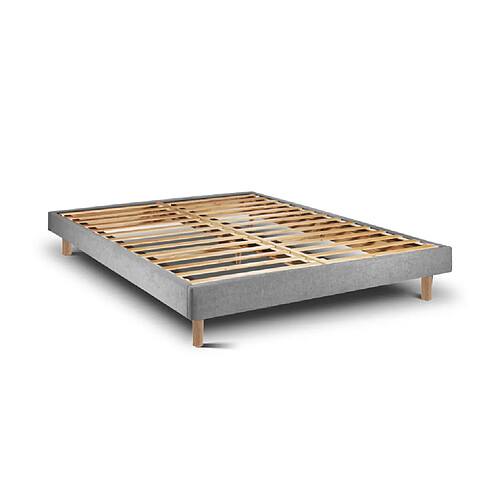Cadre de Lit Tribu Cement 190 x 140 cm Hauteur 30 cm Indream