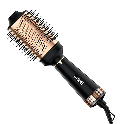 YASHE Brosse soufflante, 4-en-1, 1200 W, céramique ionique, noire