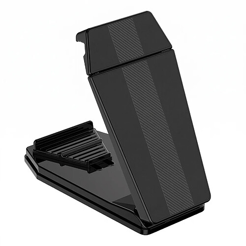 Avizar Support Voiture pour Smartphone / Tablette Effet Fibre de Carbone Extensible Noir