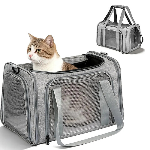 Sac Transport Chat, Caisse De Transport Chat, Coffre pour Le Transports d'animaux, 45 X 30