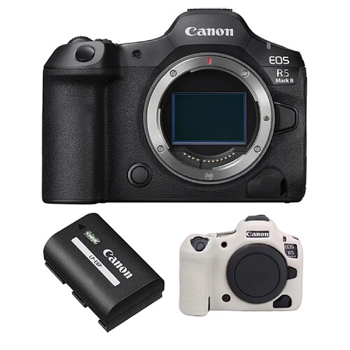 Canon EOS R5 II Boîtier+ Canon LP-E6P + Kit Protection Écran & Boîtier