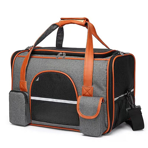 Sac de Transport pour Chat, 45x28x25cm Sac à Dos Transport Portable pour Chiens Voyage, Poc